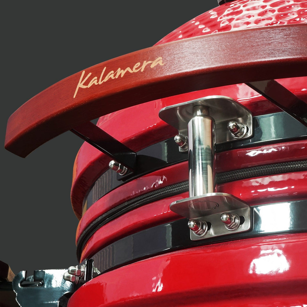 Kalamera 24” Ultimate Outdoor Ceramic Grill Kamado with Cart and Side-wings