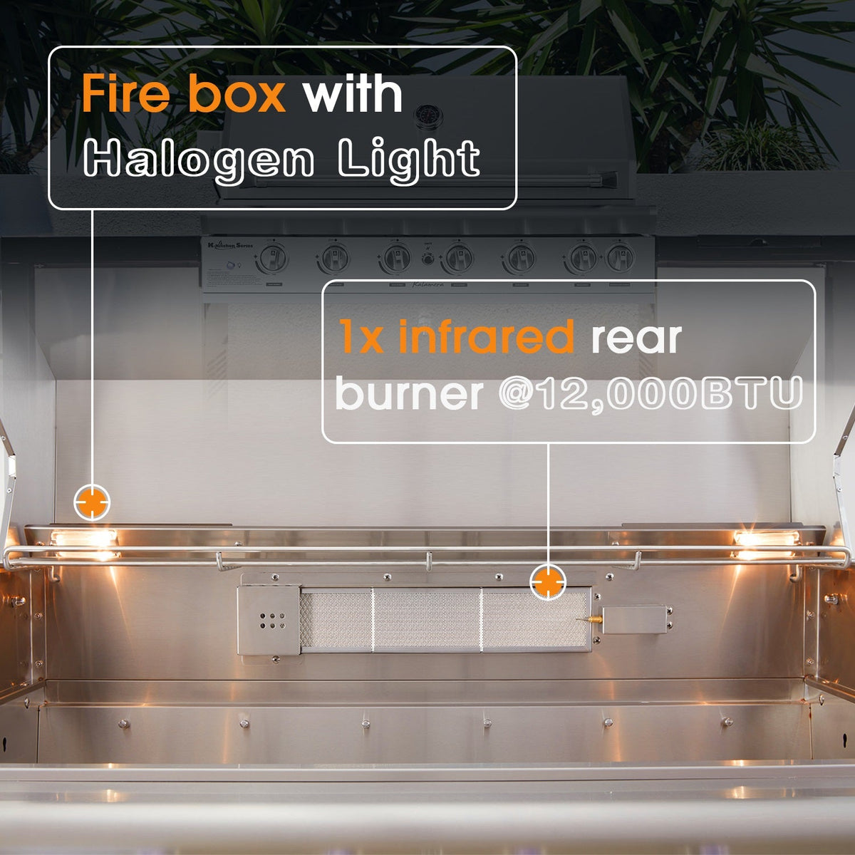 Kalamera 43inch built-in 6-burner Outdoor S/S Grill K-kitchen Series
