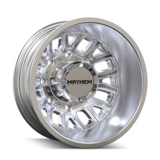 Mayhem 8107D Cogent Dually 17x6.5 8x210 BP -142mm Offset 154.2mm Bore Polished Wheel