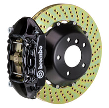 Load image into Gallery viewer, Brembo 05-07 Quattroporte/08 GranTurismo Rear GT BBK 4 Piston Cast 380x28 2pc Rotor Drilled-Black