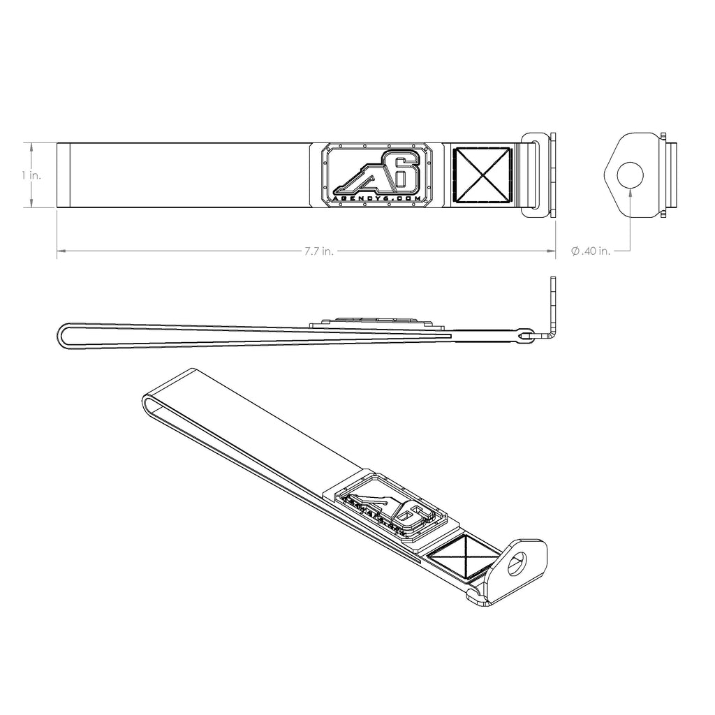 (3rd/4th GEN) Toyota 4Runner Rear Lift Gate Hatch Pull Assist Strap (RED)