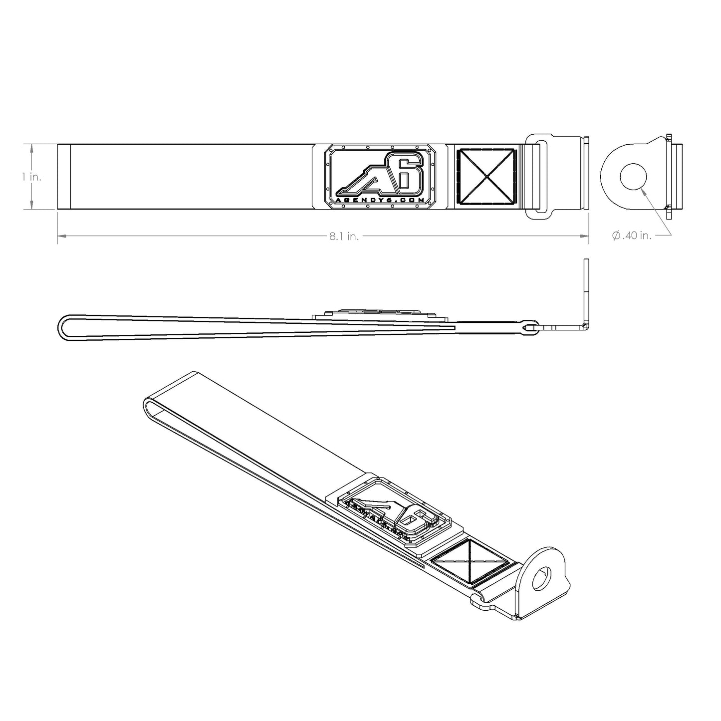 (5TH GEN) Toyota 4Runner Rear Lift Gate Hatch Pull Assist Strap