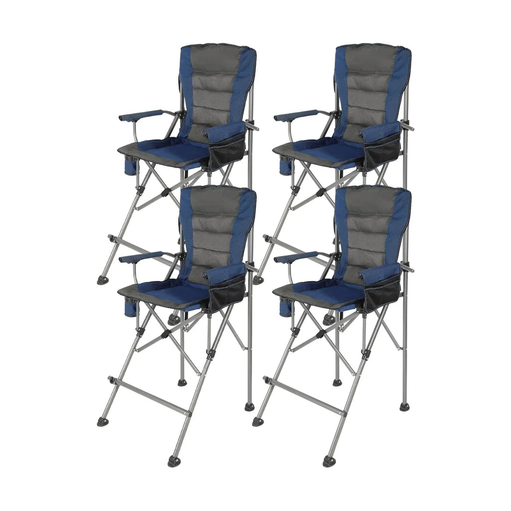 Extra Tall Folding Chair with High Back and Hard Arms
