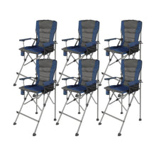Load image into Gallery viewer, Extra Tall Folding Chair with High Back and Hard Arms