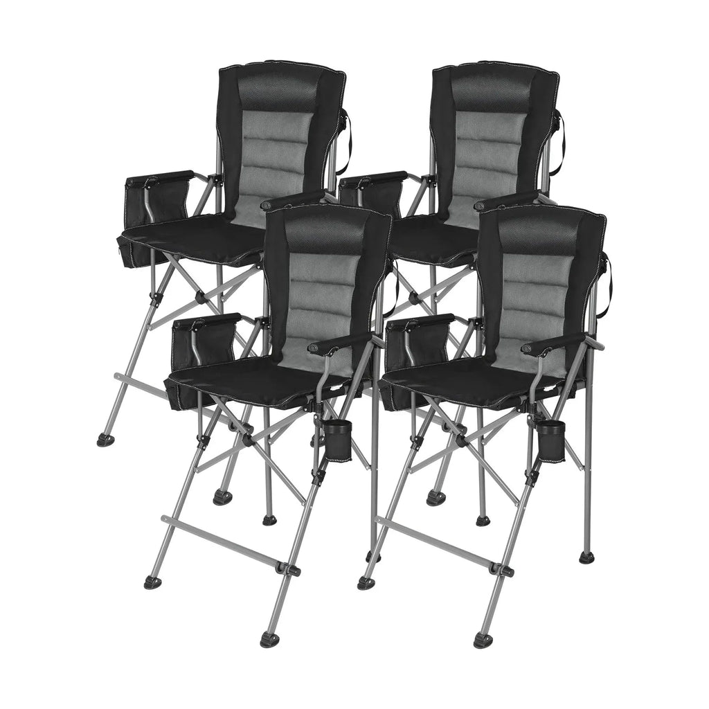 Extra Tall Folding Chair with High Back and Hard Arms