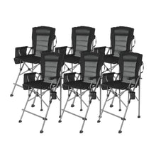 Load image into Gallery viewer, Extra Tall Folding Chair with High Back and Hard Arms