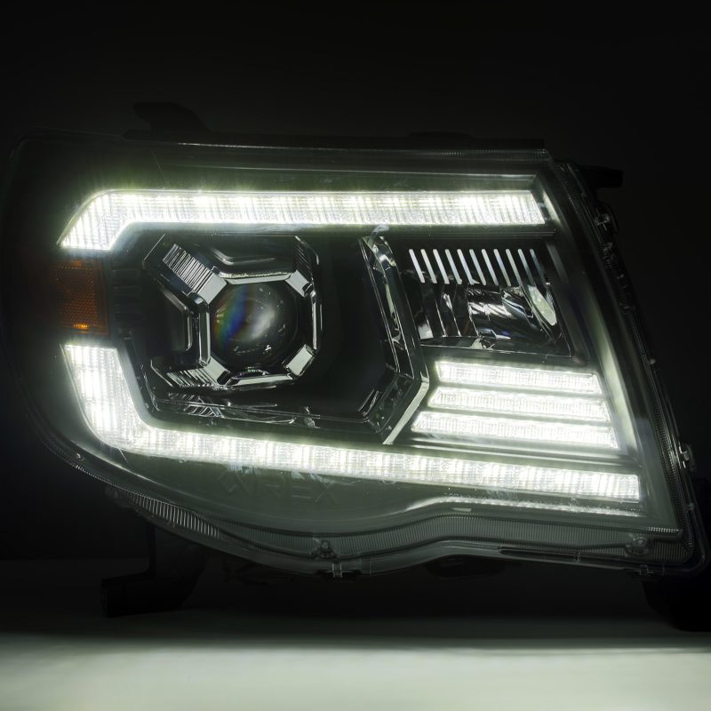 AlphaRex 05-11 Toyota Tacoma LUXX-Series LED Projector Headlights Chrome
