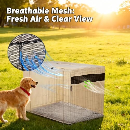 HiCaptain 54-Inch Dog Crate Cover