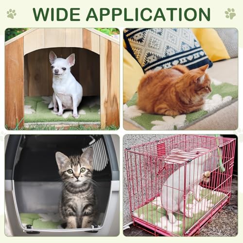 Haull 4 Pcs Waterproof Guinea Pig Bedding Mat, 13 x 10