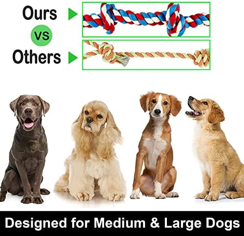 Large Dog Chew Toys for Aggressive Chewers, Indestructible Dog Rope Toys