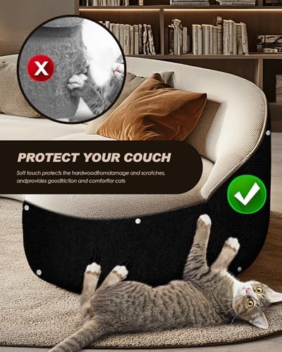 Cat Scratch Furniture Protector, Trimmable Self-Adhesive Carpet, DIY Climb Cat