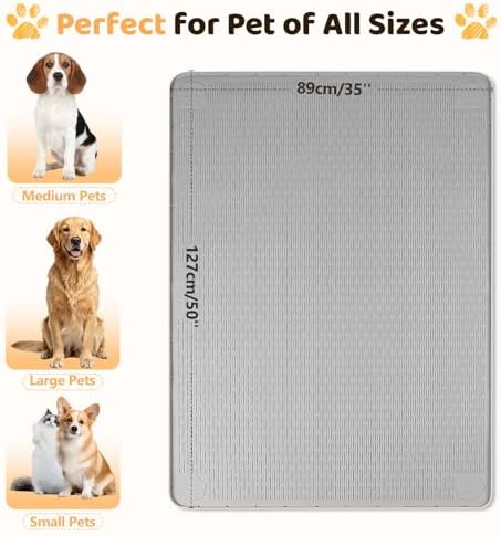Silicone Dog Bed Mat 50"x 35" Crate Mat