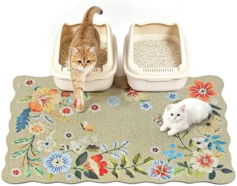 Cat Litter Mat, Traps 100% Litter