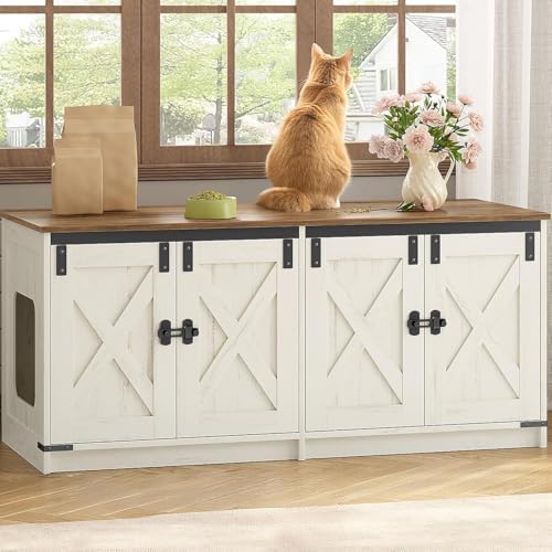 Hzuaneri Cat Litter Box Enclosure