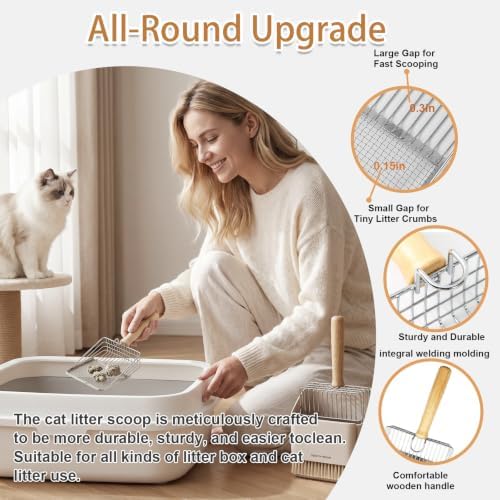 4 Pack Cat Litter Scoop Set，Cat Litter Scooper