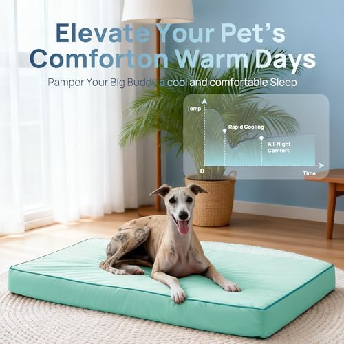 Cooling Dog Beds Large Sized Dog, Extra Large Comfy Flat Puppy Beds