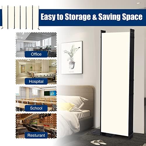 Room Divider 6 Panel-132''Wide, 6FT Room Dividers and Folding Privacy Screen