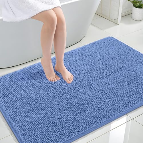 OLANLY Large Bathroom Rugs 47x32, Extra Soft Absorbent Chenille Bath Rugs