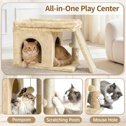 Cat Tree Tower with 15.7x23.6 Perch Bed