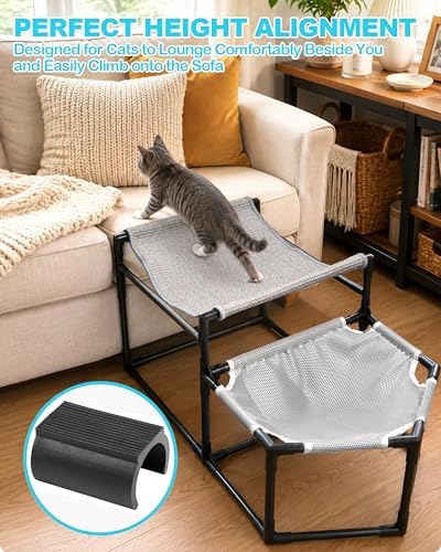 2-Tier Elevated Cat Hammock Bed