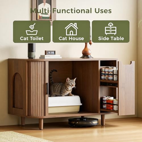 IRONCK 35.4" Cat Litter Box Enclosure