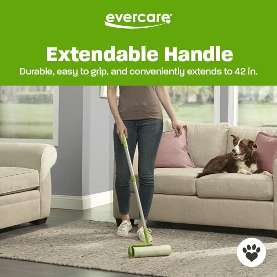 Evercare Pet Lint Roller Refill, Manual Operation, 60 Sheets per Roll