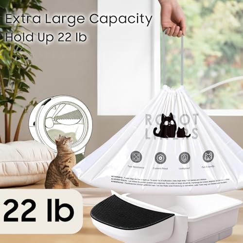 120 Pack Automatic Litter Box Bags Fit