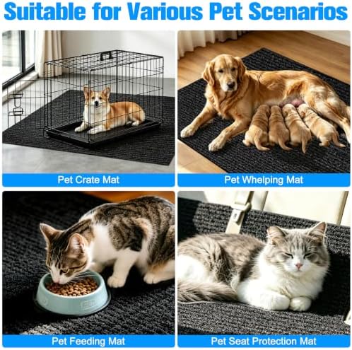 Dog Crate Mat, Non-Slip Kennel Mat