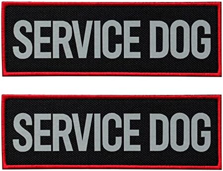 2 Pcs Reflective Service Dog Patch