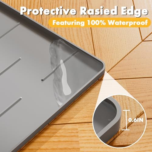 Pieviev Extra Large Silicone Litter Box Mat
