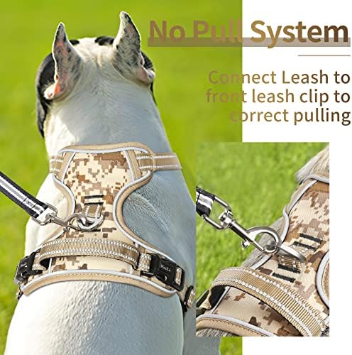 HEELE Dog Harness, No Pull Adjustable Padded Reflective Harness