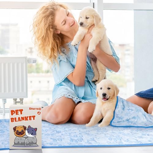 Stuffed Dog Blanket, Premium Soft Throw Flannel Fleece Blanket