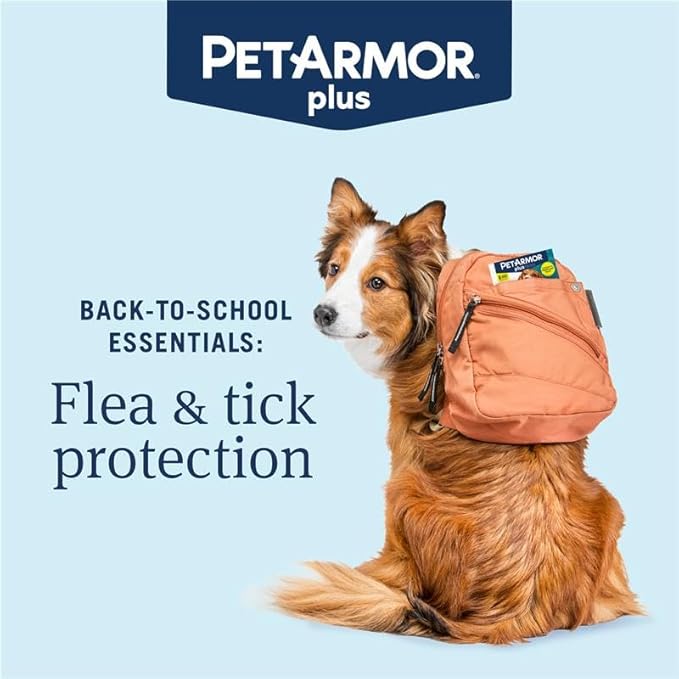 PetArmor Plus Flea and Tick Prevention for Dogs, Dog Flea and Tick Treatment, 6 Doses, Waterproof Topical, Fast Acting, X-Large Dogs (89-132 lbs)