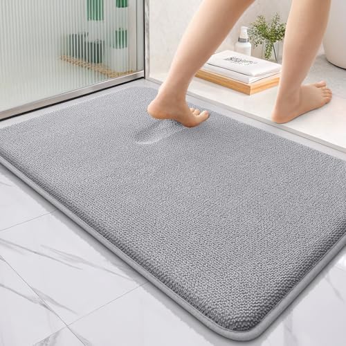 OLANLY Thick Memory Foam Bathroom Rugs 36x24, Soft Absorbent Bath Mat