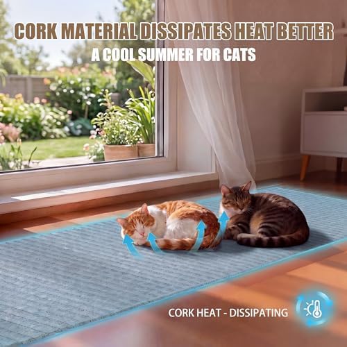 Natural Cork-Cat Scratch Pad-Cat Scratch Mat Rug-Avoid Cat Couch Protector-Cat
