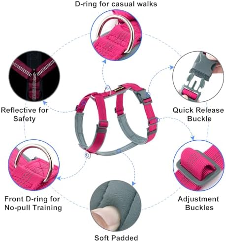 Plutus Pet No Pull Dog Harness, Adjustable Nylon Harness