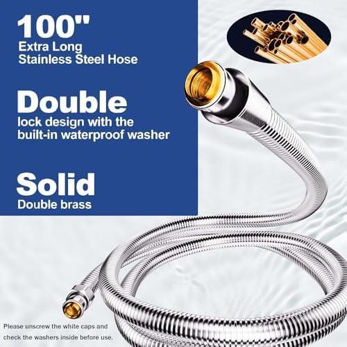 Dog Shower Attachment for Convenient Dog Bath, 3-mode High Pressure Handheld