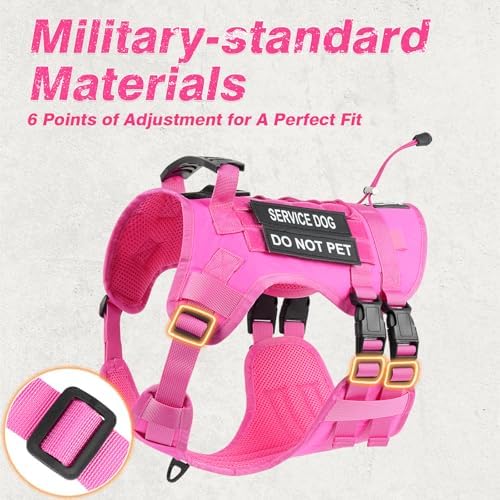No Pull Tactical Dog Harness Small Sized Dog, Service Dog Vest