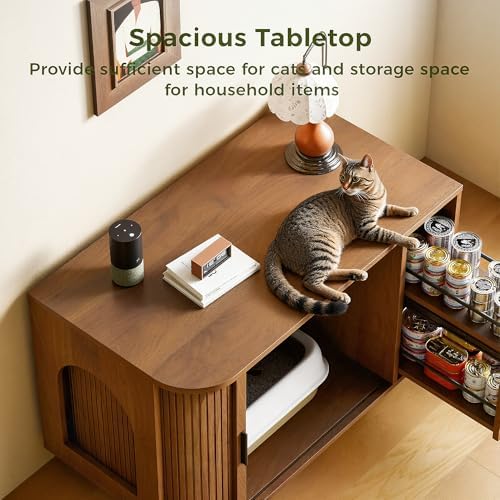 IRONCK 35.4" Cat Litter Box Enclosure