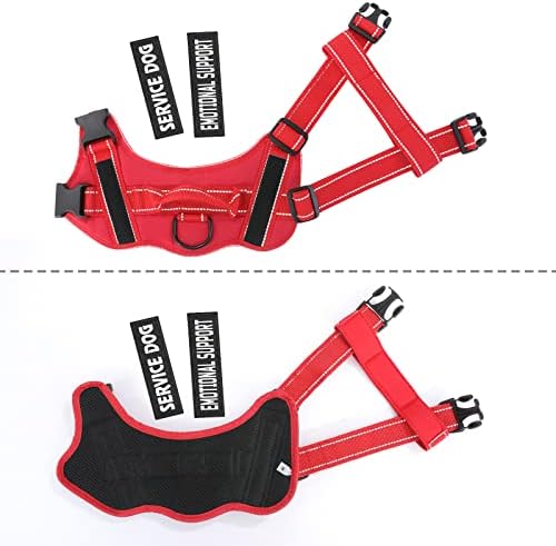 voopet Service Dog Harness, Emotional Support Pet Vest Harness, Reflective