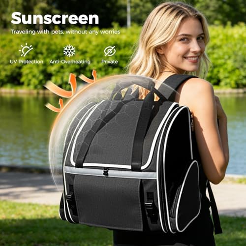 Lekereise Expandable Cat Backpack Carrier