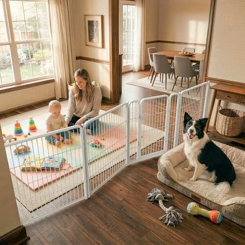 FXW Dog Gate, Extra Wide Adjustable