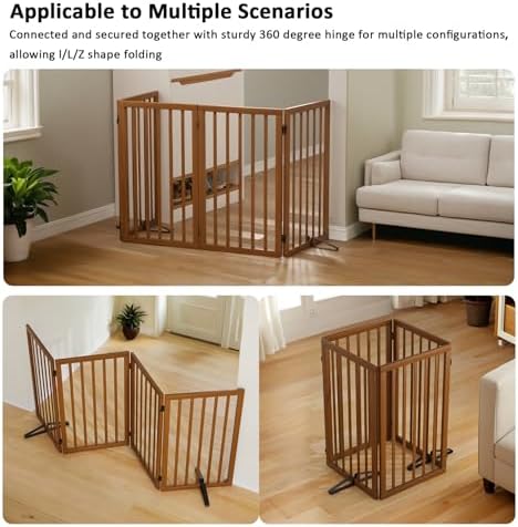 Dog Gate 32" Tall Foldable Dog Gate