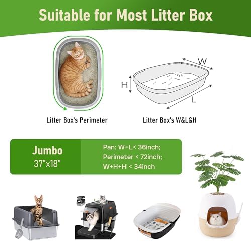 ZOMISIA Cat Litter Box Liners Large