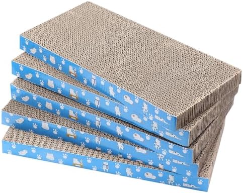 5 Packs in 1 Cat Scratch Pad, Cat Scratcher Cardboard, Reversible, Durable
