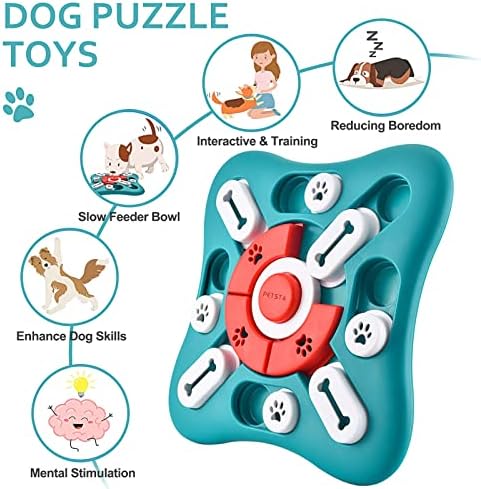 PETSTA Dog Puzzle Toys, Treat Dispensing Dog Enrichment Toys