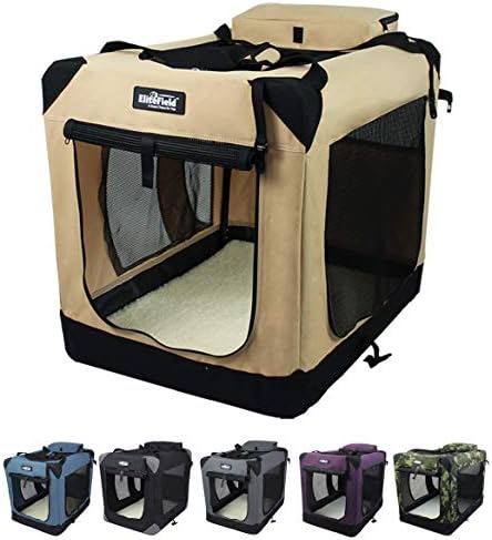 EliteField 3-Door Soft Dog Crate
