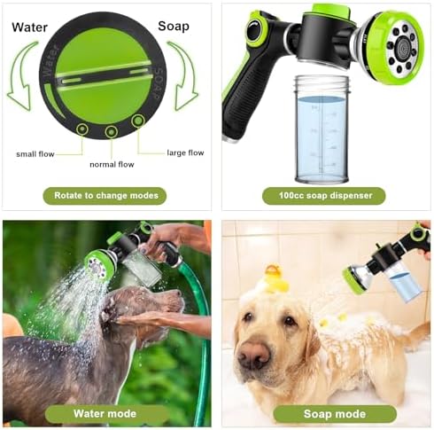 Dog Shower Attachment, All-in-One Pet Bathing Attachment