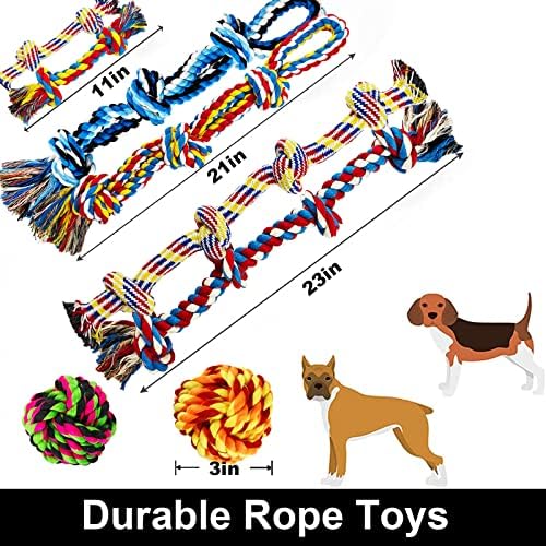 Large Dog Chew Toys for Aggressive Chewers, Indestructible Dog Rope Toys