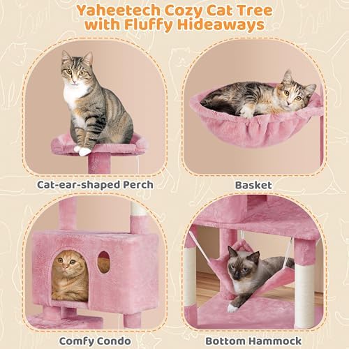 Yaheetech 64.5in Cat Tree for Large Cats